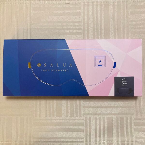 【新品未開封】Salua プレミアム ホットアイマスク USB 充電式 高級シルク(ネイビー)