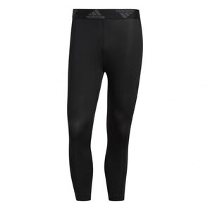 新品未使用 adidasアディダス L テックフィット 3/4 3ストライプスタイツ 快適 コンプレッション ブラック黒