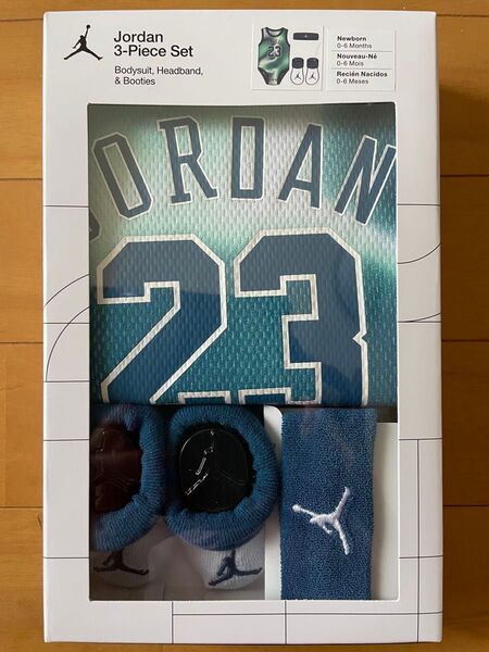 新品未使用 0-6M 60~70(65) JORDAN (ジョーダン) NIKE(ナイキ) ロンパース 3点セット 出産祝いにも