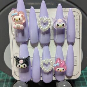 マイメロディ クロミ ネイルチップ10本セット