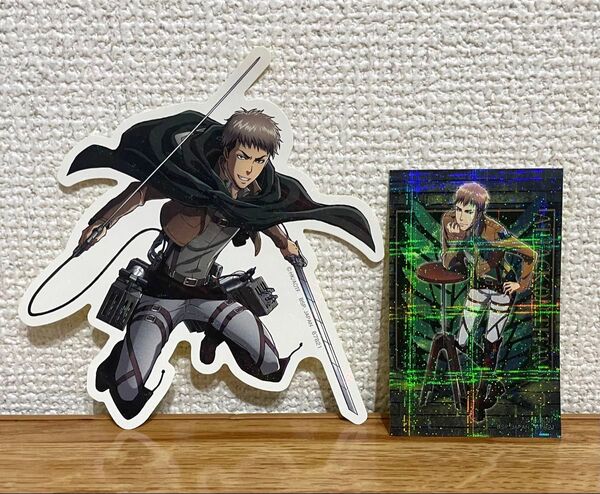 進撃の巨人 一番くじ ホログラムステッカー ジャン キルシュタイン ステッカー