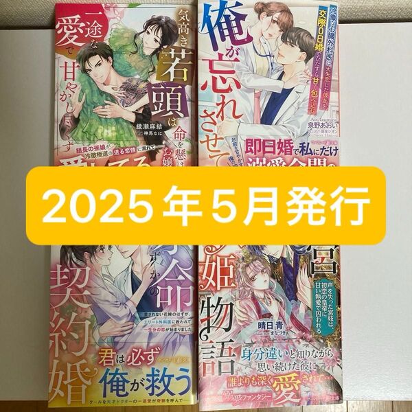 『即購入不可』TL小説 2025年5月発行 マーマレード文庫4冊セット