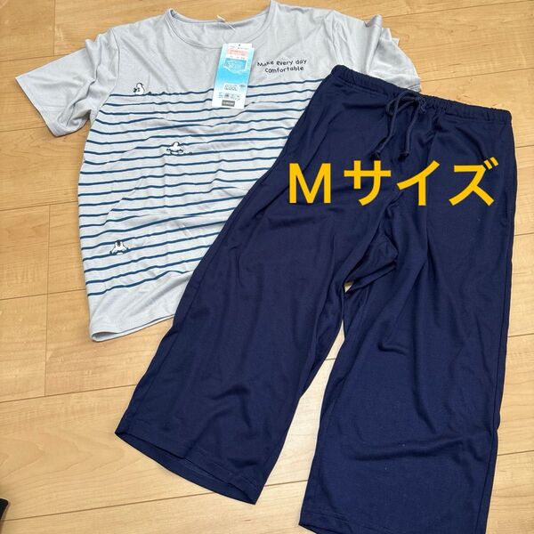 クロッシー 半袖パジャマ ペンギン 接触冷感 吸水速乾 抗菌防臭 消臭Mサイズ★新品未使用