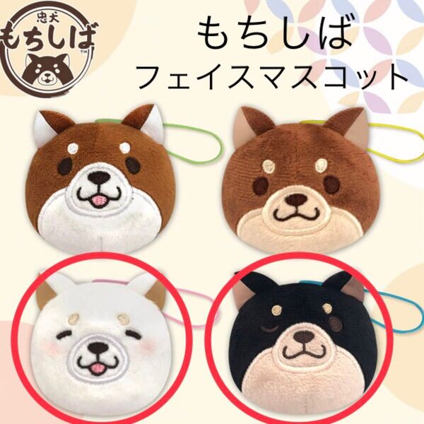 忠犬もちしば フェイスマスコット 2点セット うめ ごま