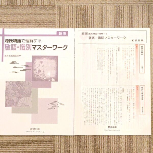 数研出版 源氏物語で理解する 敬語・識別マスターワーク 解答解説付き