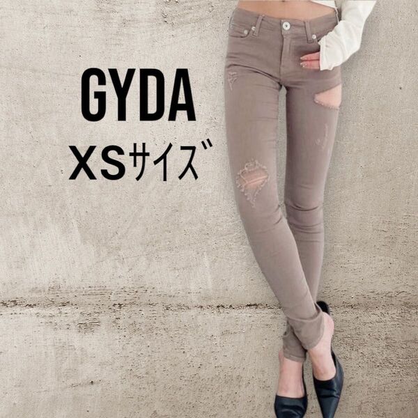 GYDA ジェイダ SIDE RIPPEDカラースキニーパンツ XS