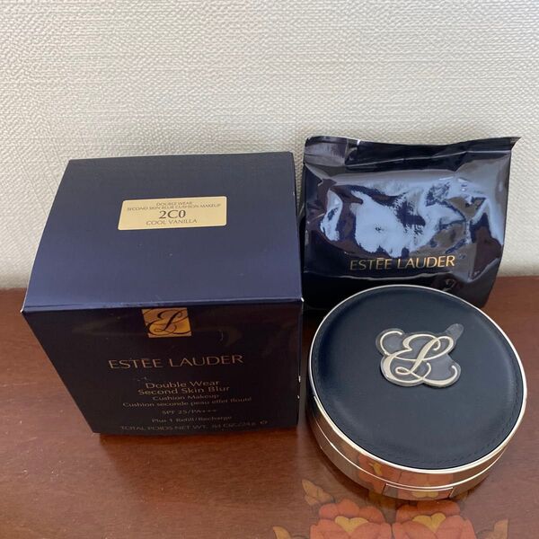 ESTEE LAUDER ダブルウェア セカンド スキンブラー クッションメークアップ2C0 クールバニラ