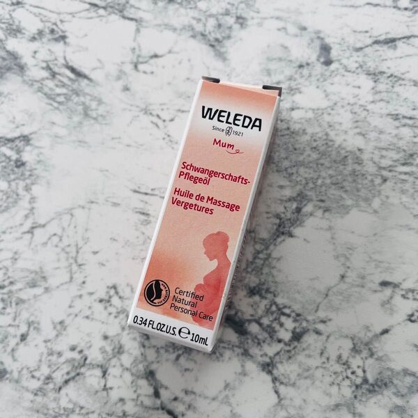 【新品】WELEDA マザーズ ボディオイル(ボディマッサージ用オイル)-やわらかなフローラルの香り一10ml