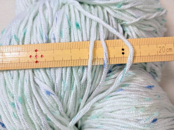 大カセ糸 綿混 318g サマーヤーン 夏糸 コットン糸編み物カセ糸 合太 毛糸