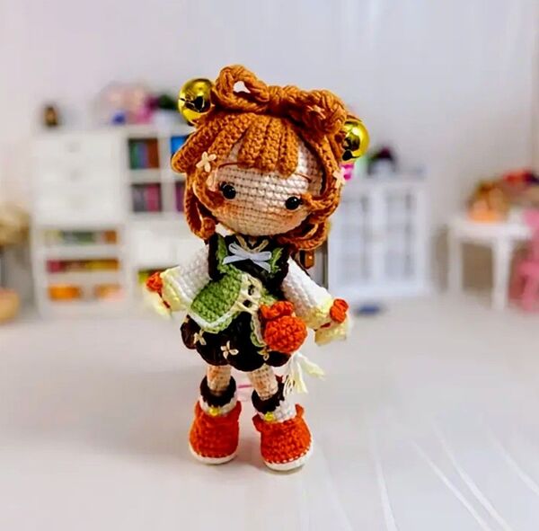 アメリカ大人気初心者様向け あみぐるみ 可愛い少女 編み物作成キット