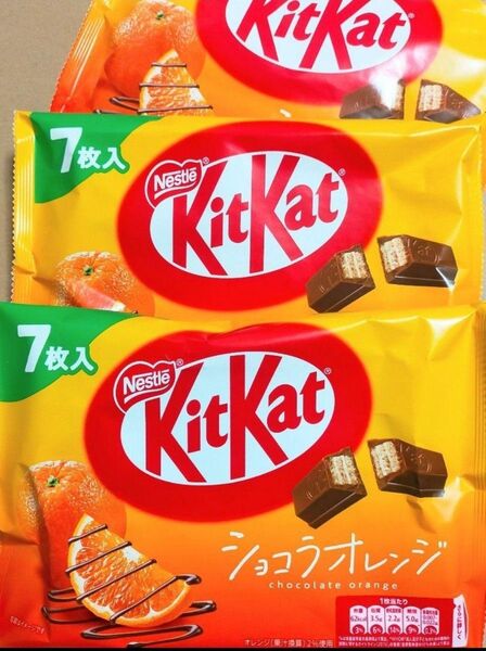 Nestle ネスレ Kitkat キットカット ショコラオレンジ味 7枚入×3袋 チョコレート菓子 お菓子まとめ売り