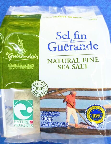 ゲランドの塩 ファインソルト500g フランスブルターニュ海塩 細粒タイプ 調味料