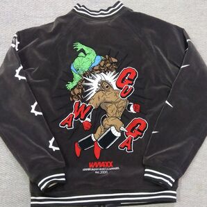 KMA キン肉マン ベロアスカジャン バッファローマンvsガンマン柄 sizeM