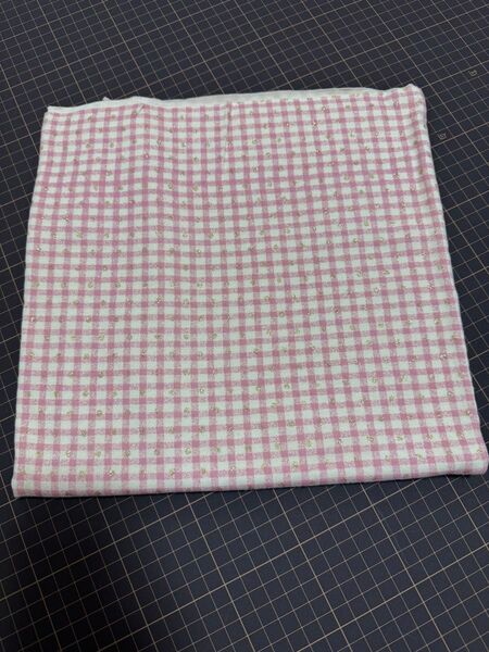 fuwacca スムースニット プチドットチェック ピンク ラメあり 55cm