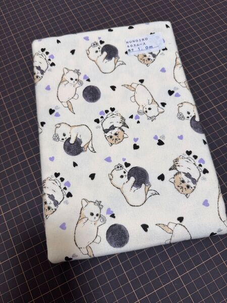 nunoiro スムースニット ミネット 1m ねこ