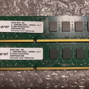 DDR3L-1600(PC3L-12800) デスクトップPC用メモリー 8GB×2枚 16GB【SUNEAST】②