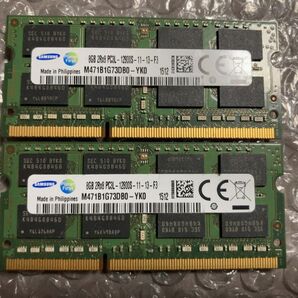 DDR3 PC3L-12800 8GBx2枚 16GB DDR3L-1600 ノートパソコンメモリ【SAMSUNG】⑤
