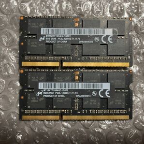DDR3 PC3L-12800 8GBx2枚 16GB DDR3L-1600 ノートパソコンメモリ SO-DIMM Micron