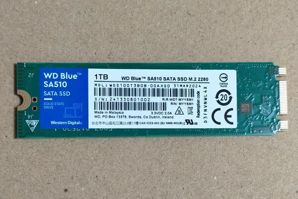 セール WD Blue SA510 M.2 Ngff Type2280 SATA 1TB