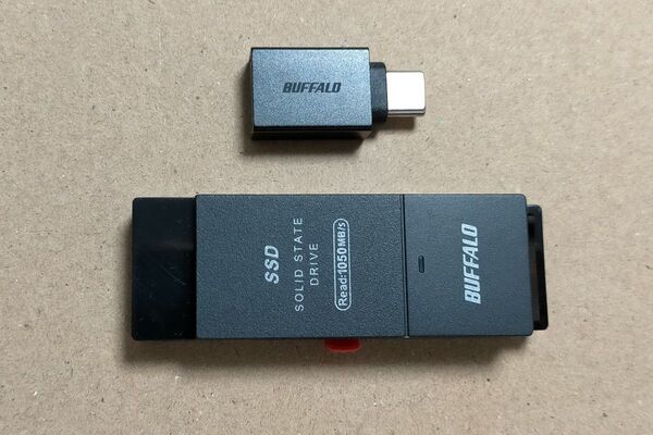 タイムセール バッファロー SSD 外付け 1.0TB USB3.2 読込速度 1050MB/秒 SSD-SCH1.0U3BA/N