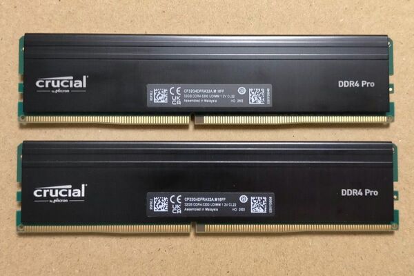 タイムセール Crucial Pro デスクトップPC メモリDDR4 3200MHz 32GBx2 計64GB