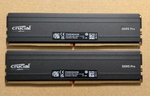 タイムセール クルーシャルPRO (マイクロン製) デスクトップ用メモリ 32GBX2枚 64GB DDR5-5600MHz