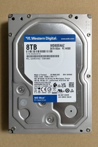 タイムセール Western Digital ハードディスク WD80EAAZ HDD 8TB