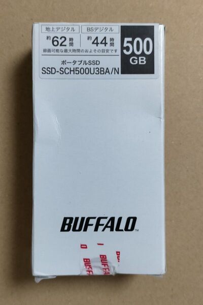 セール バッファロー SSD 外付け 500GB USB3.2 読込速度 1050MB/秒 SSD-SCH500U3BA/N