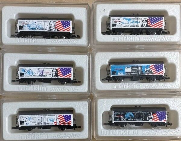 【希少 入手困難】記念限定品 Marklin 500 Jahre Amerika 外国貨車 Zスケール