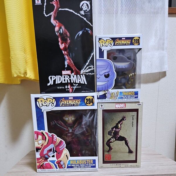 フィギュア プライズ マーベル アベンジャーズ アイアンマン スパイダーマン サノス pop