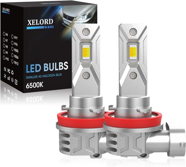 LEDフォグ イエロー/ホワイト 2色切替 h11 爆光 CSPチップ搭載 車検対応 ファンレス 12v車用 2個セット