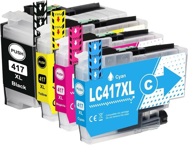 ブラザー 超大容量 LC417XL LC417XL-4PK 4色パック互換インクカートリッジ