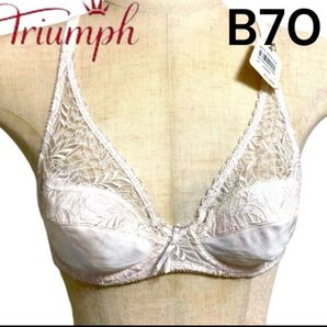 新品未使用 triumphトリンプ ブラジャー B70レース ピンク ブラジャー アモスタイルトリンプ