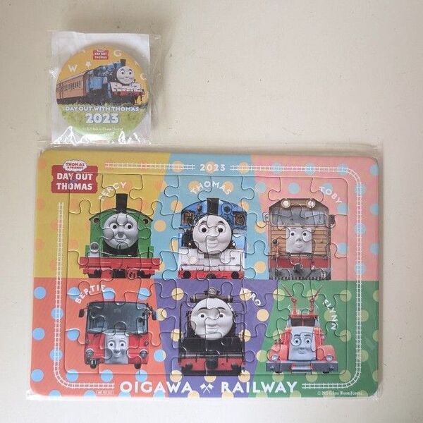 大井川鉄道 トーマス ジグソーパズル 缶バッチ