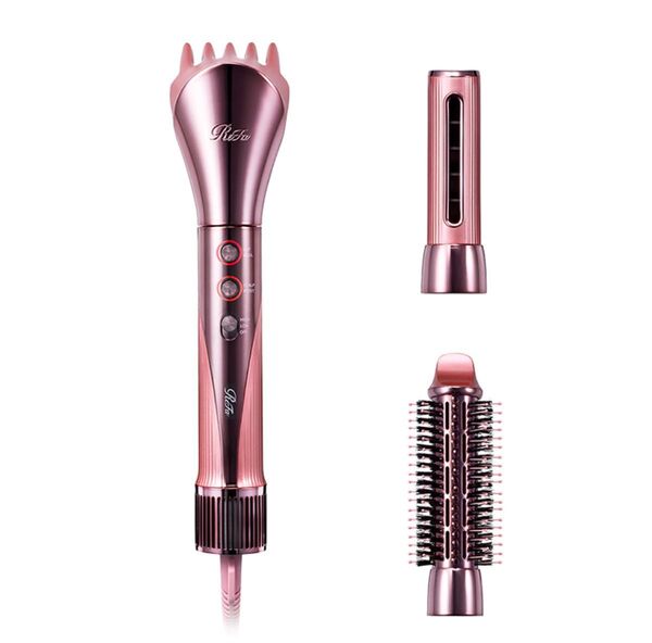 新品同様 Refa ビューテックリセッターくるくるドライヤー ヘアブラシ ピンク
