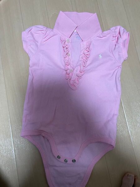 ラルフローレン ベビー服 ロンパース ポロシャツ ピンク 12M