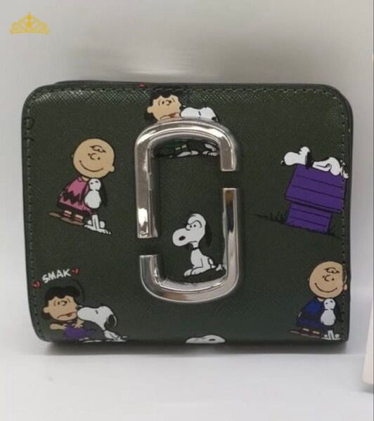 MARC JACOBS マークジェイコブス 二つ折り財布 スヌーピー コラボ コンパクトウォレット コインケース パスケース