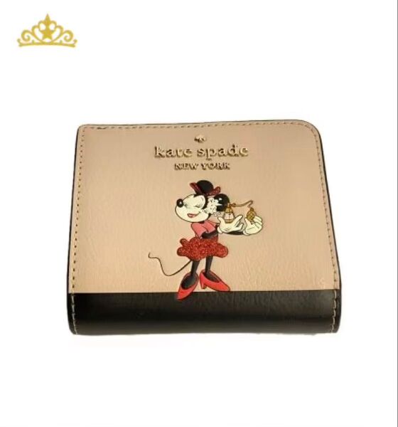 kate spade new york × ディズニー 2つ折り財布 ケイトスペード ミニーマウス コラボ レディース