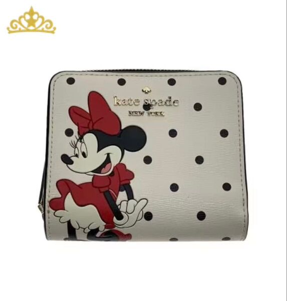 kate spade new york × ディズニー 2つ折り財布 ケイトスペード ミニーマウス コラボ レディース