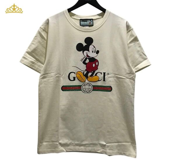 Disney × GUCCI プリントTシャツ グッチ ミッキーマウス コラボ メンズ 古着 ヴィンテージ 半袖