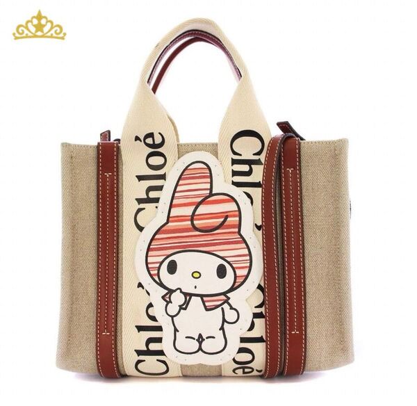 CHLOE サンリオ WOODY スモール ハンドバッグ クロエ マイメロディ コラボ 2WAY ショルダーバッグ