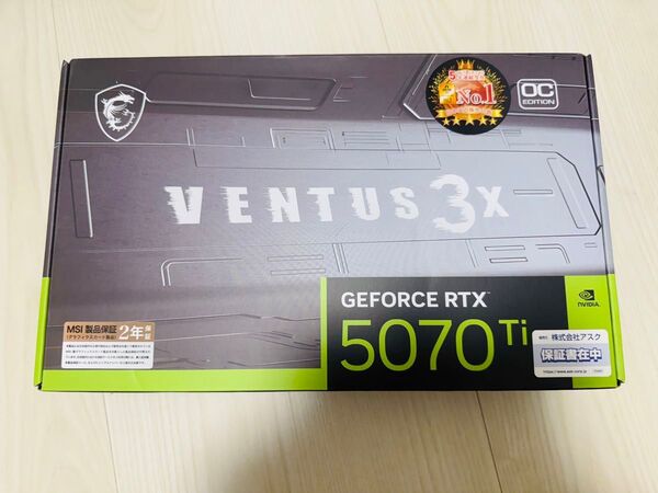 MSI RTX 5070 Ti 16G VENTUS 3X OC【グラボ】