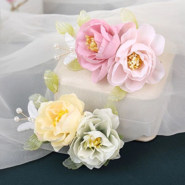 髪飾り 七五三 ヘッドドレス 結婚式 成人式 和装前撮り 着物 浴衣 振袖 袴 卒業式 ドライフラワー ヘアアクセサリー