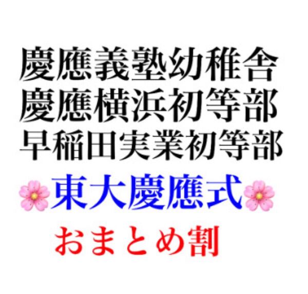 慶應義塾横浜初等部 過去問 問題集 願書 早稲田実業初等部 慶應義塾幼稚舎 対策