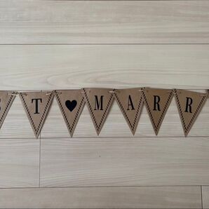 結婚式 ガーランド 両面 ナチュラル