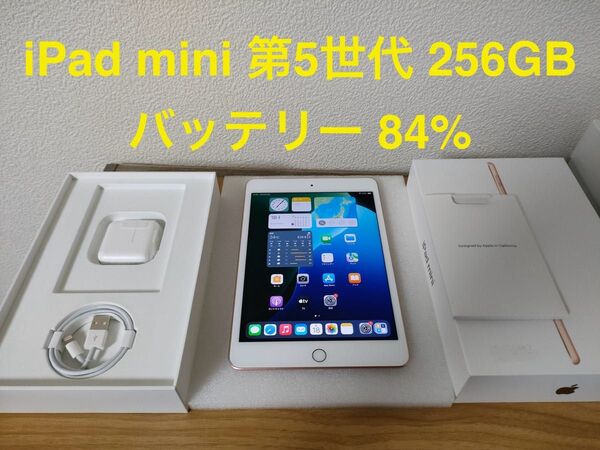 iPad mini 第5世代 Wi-Fiモデル 256GB ゴールド MUU62J/A A2133 動作確認済み