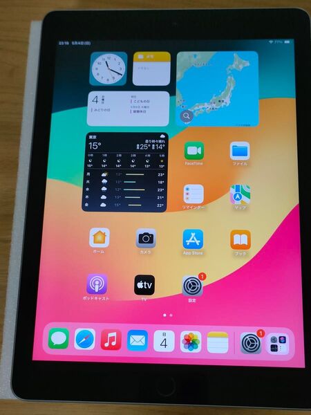 iPad 第6世代 Wi-Fi 128GB スペースグレイ MR7J2J/A A1893 動作確認済み
