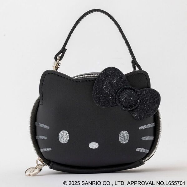 ハローキティ ズボラに優しいミニコスメポーチ BLACK ver. 新品未使用