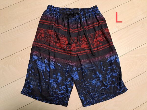 水着 メンズ 海 プール ブルー レッド 夏 L
