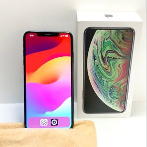 極美品 アップル AppleiPhone XS Max 256GB スペースグレイ SIMロックフリー MT6U2J/A 99%